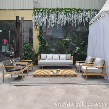 Teak Outdoor Furniture Garden Sofa Wood